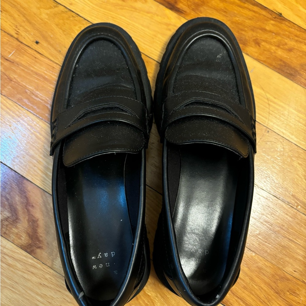 Women’s Black Chunky Loafers